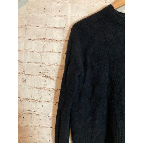BR Cashmere Sweater Womens Small Black Hi Low Crop Front Pullover Soft Capsule - Picture 4 of 13